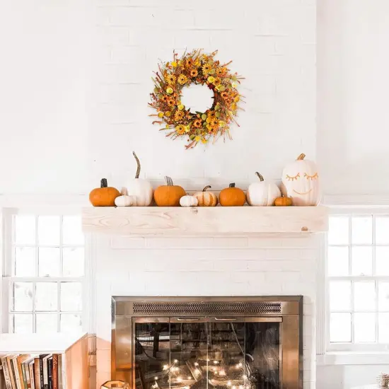 22 Inch Fall Autumn Harvest Wreath {5}