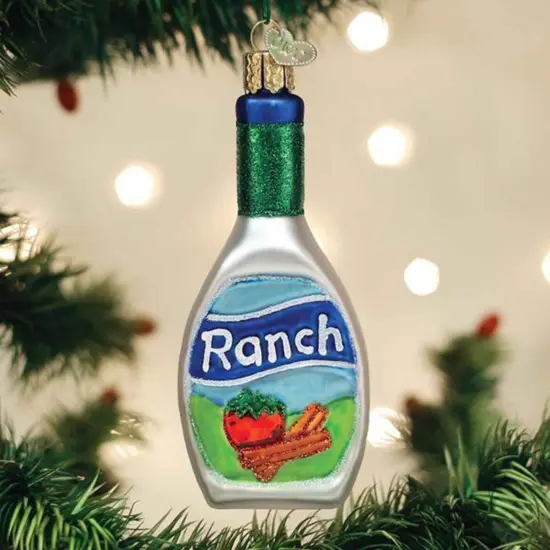 Old World Christmas 4.25 In Ranch Dressing Tree Ornament , Salad Veggie Dip Multicolored {3}
