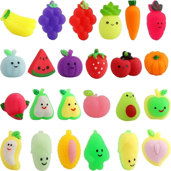 24 Pcs Fruit Squishy Toys {5}