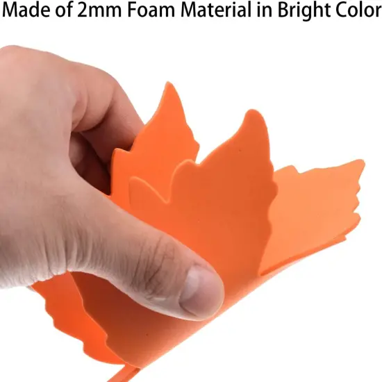 30 Pieces Maple Leaves Cutouts Foam Fall Leaves {2}