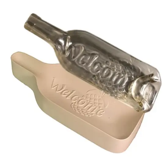 16&rdquo; x 6" x 2.5" Pineapple Welcome Wine Bottle Glass Fusing Kiln Mold {3}