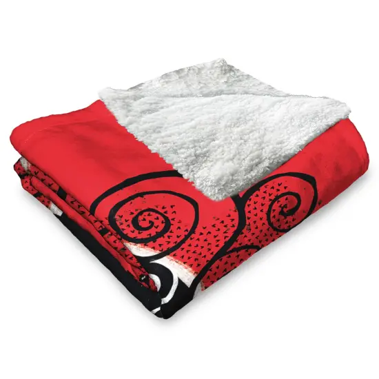 Warner Brothers Beetlejuice Silk Touch Sherpa Throw Blanket So So Strange {4}