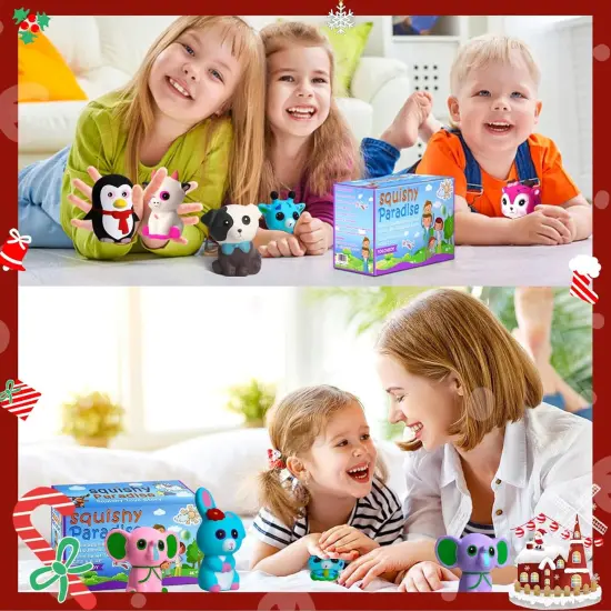 8 Pack Animal Squishy Toys Cream Scented {5}