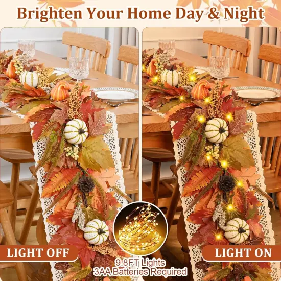 1 Pack 5.9 Ft Fall Leaves Garland {5}