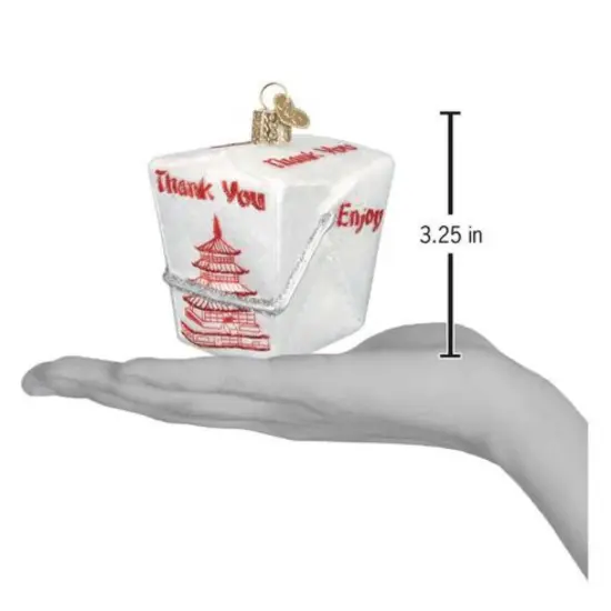 Old World Christmas 2.75 In Chinese Take-Out Christmas Tree Ornament , Food Container Multicolored {2}