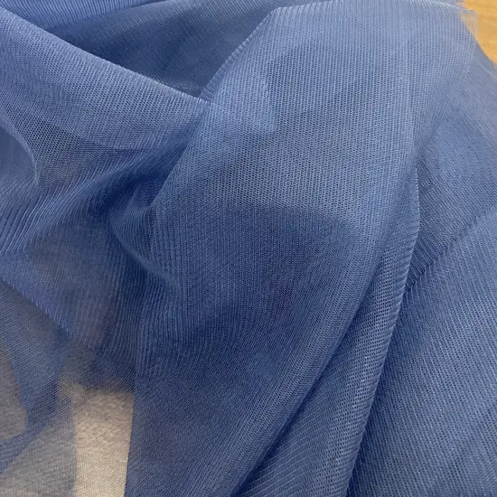 1 Yard 2-Way Stretch Nylon Net Mesh Fabric, 60" Width Lightweight Sheer Mesh for Gowns, Dancewear & Costumes Navy {1}