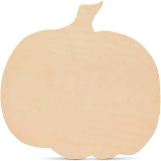 Pack of 3 -Unfinished Wood Pumpkin Cutout 11 x 10-inch, 1/8 inch Thick {1}