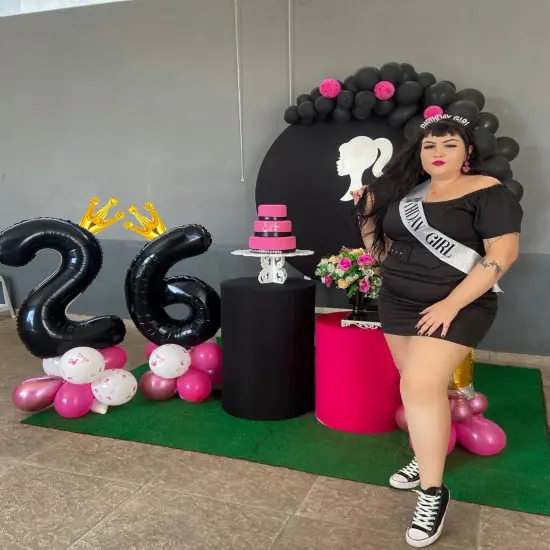 Black Number 21 Balloon 40 inch, 21 Number Balloon, 21st Black Birthday {4}