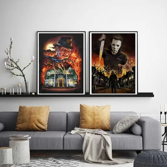 6 Packs 5D DIY Diamond Art Kits Halloween Full Drill Diamond Dots,12x16 inch {2}