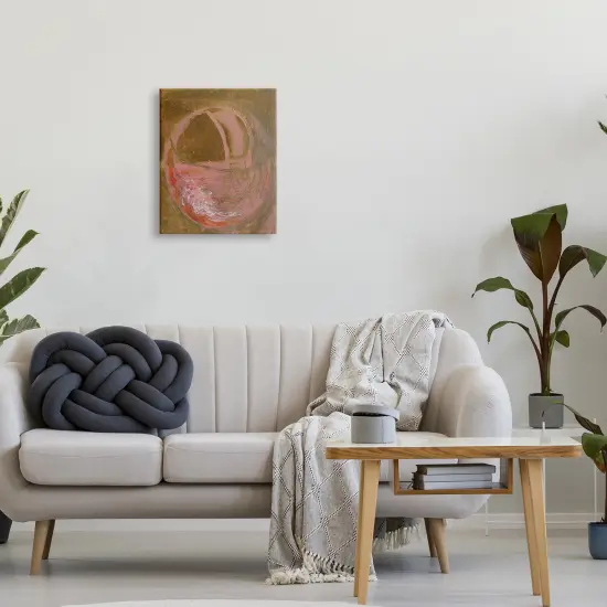 Stupell Industries Rustic Abstract Pink Circle Sketch Graffiti Canvas Design By Kamdon Kreations {8}