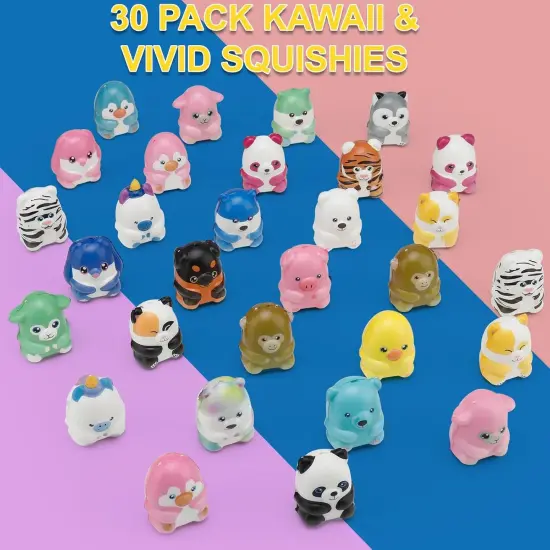 30 Packs Party Favors Slow Rising Stress Relief Squishies for Kids {3}