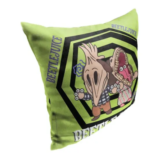 Warner Brothers Beetlejuice 18 Inch Throw Pillow Once Human {2}