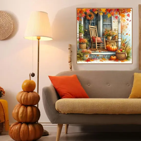 14x14 Inch - Autumn Chair Diamond Art Painting Kits for Adults {2}