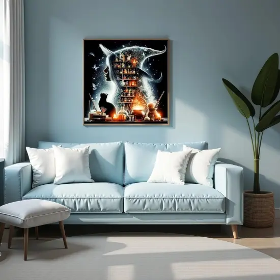 Halloween Witch 5D Diamond Painting Kits for Adults,13.7x13.7 Inch {2}