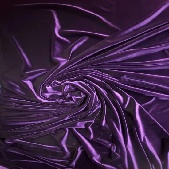 1 Yard Dark Dark purple Stretch Velvet for Apparel, Costumes, Home D&eacute;cor, and Crafts 58/60 Inch Wide {2}