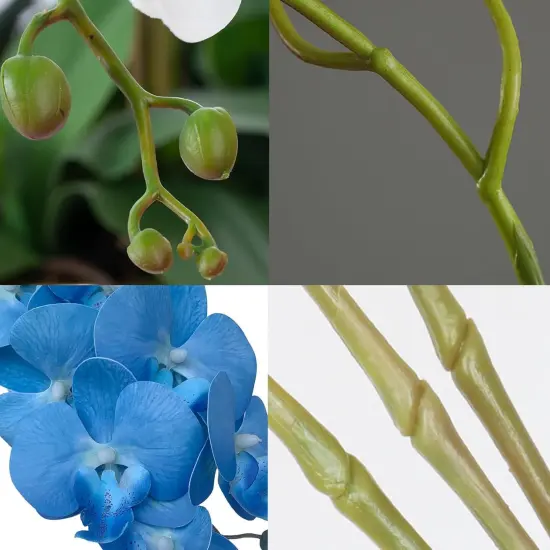 6PCS 32" Artificial Orchid Flower Stems &ndash; Phalaenopsis Faux Flowers for Home Decor {7}