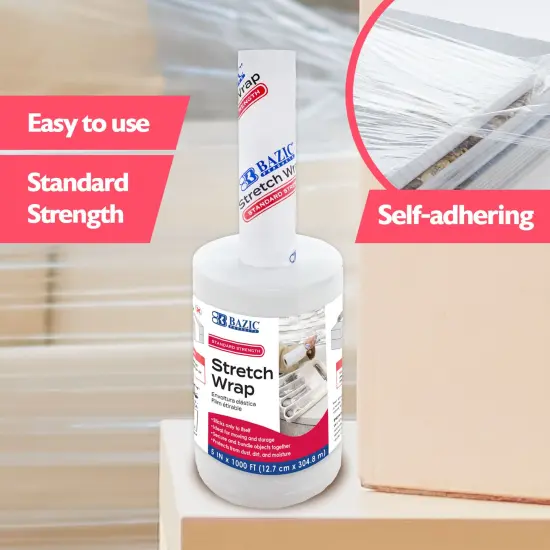BAZIC 5" x 1000' Stretch Wrap Film {2}