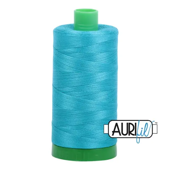 Turquoise (2810) | 40wt Large Spool (1000M / 1094Y) | Aurifil Thread {1}