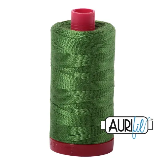 Dark Grass Green (5018) | 12wt Large Spool (325M / 356Y) | Aurifil Thread {1}