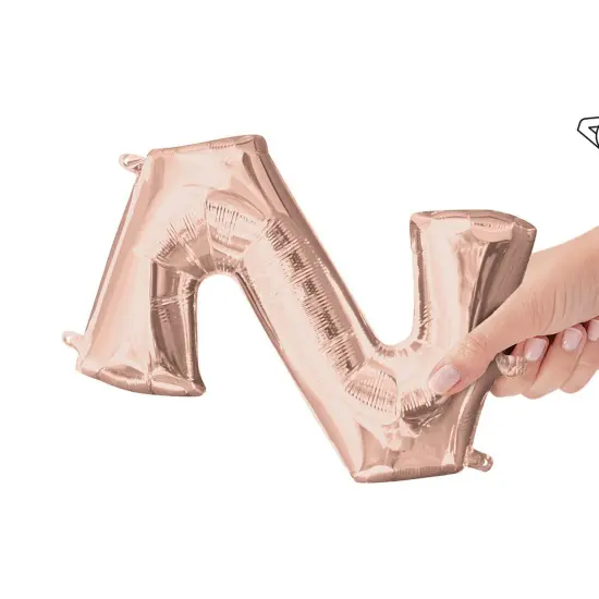 Anagram&reg; 16 Inch Letter Z Rose Gold Air Fill Only {2}