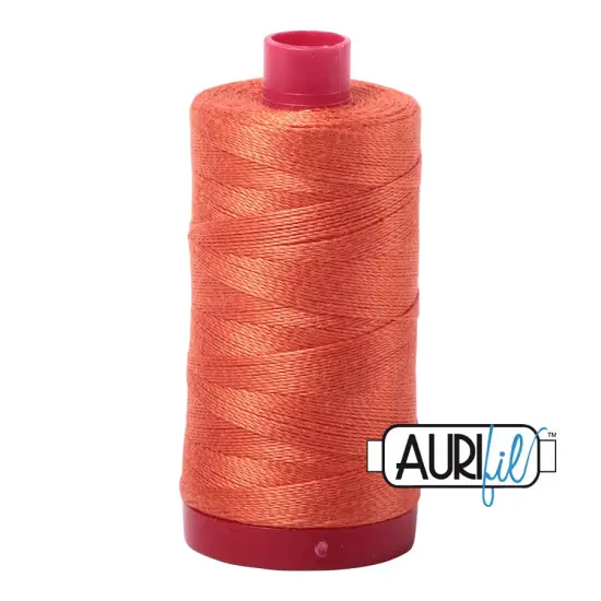 Dusty Orange (1154) | 12wt Large Spool (325M / 356Y) | Aurifil Thread {1}