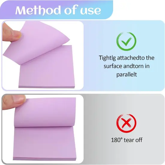 18 Pads Sticky Notes, Aesthetic Sticky Notes, 9 Colors of Neutral Notes for Office, School, Home Desks, and More, 50 Sheets/Pad {3}