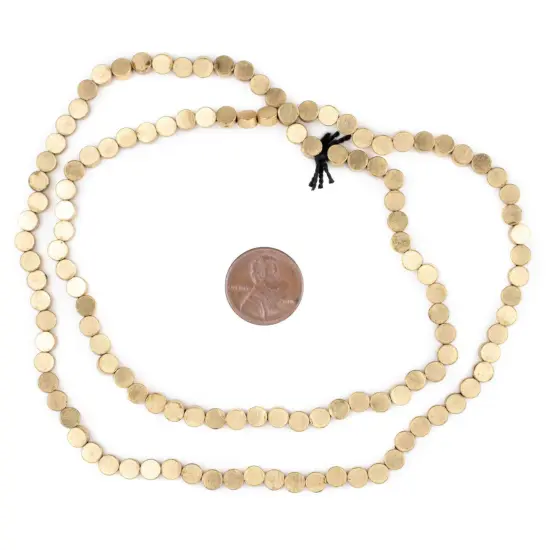The Bead Chest Circular Disk Brass Beads (5mm) {2}