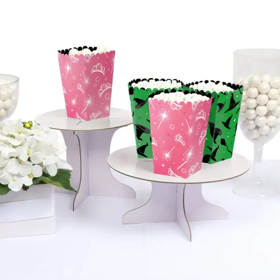 Big Dot of Happiness Witch Popcorn Boxes, Good Pink and Green Birthday or Witch Halloween Party Favor Treat Boxes - Set of 12 {4}