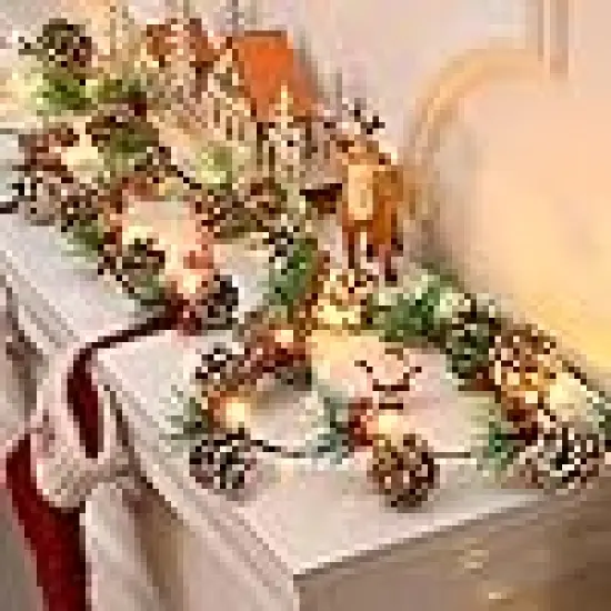 Prelit Lighted Christmas Garland, {2}