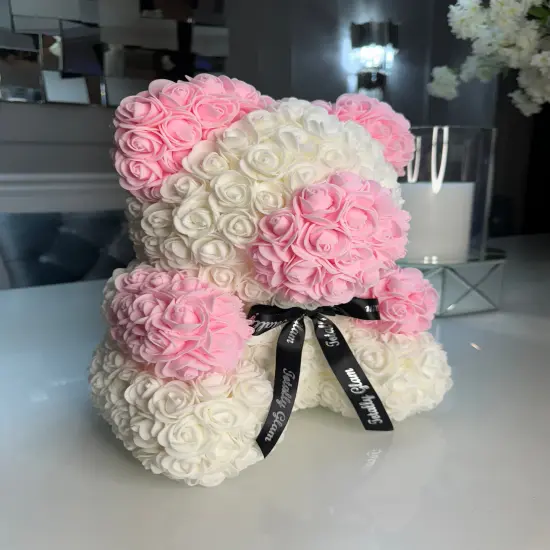 Totally Glam Rose Pink Teddy Bear Birthday, quinceaneras, anniversary, sweet 16, valentines, Mother&rsquo;s Day {2}