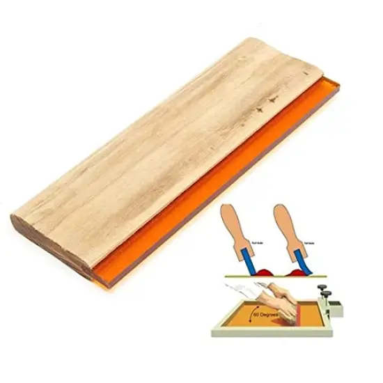 INBYME Silk Stencil Screen Printing Squeegee, 3 Size 5.9 inch/9.4 inch/13.7 inch Water Squeegee, 75 Durometer Wooden Ink Scraper for Screen Printing {2}