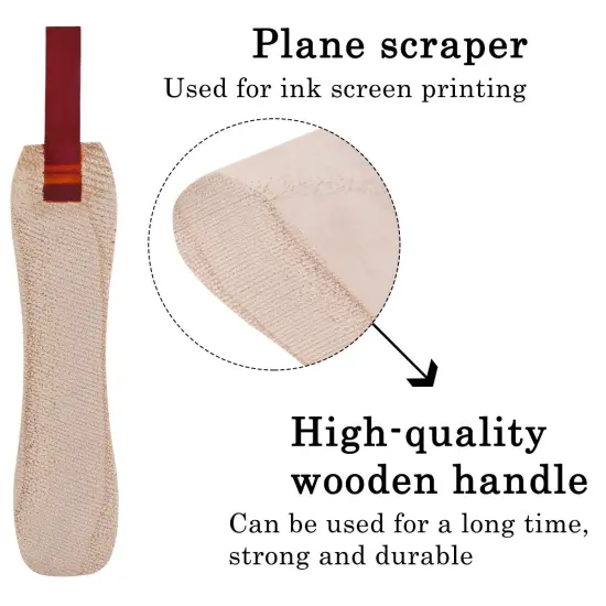 Screen Printing Squeegee for Screen Print Ink Scraper, 75 Durometer Wooden 9.4 inch {5}