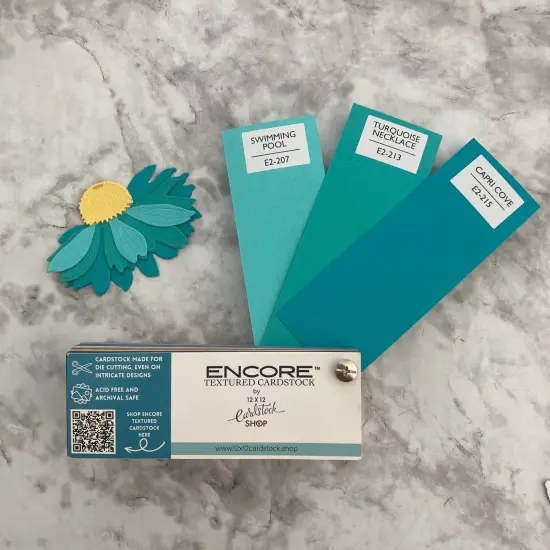 SWIMMING POOL - Textured 12x12 Cardstock - Encore Paper {5}