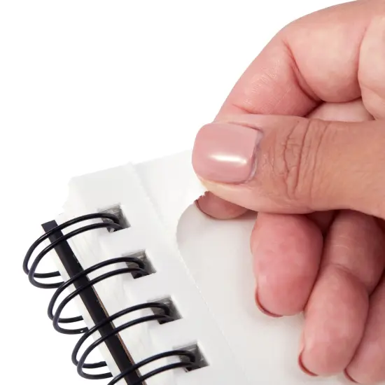 3-Pack Perforated Art Sketchbook for Drawing, 5.5x8.5 Inch Spiral Bound Notebook for Doodling, Drawing, Art Pads with Acid-Free Paper, 100 Ivory Color Sheets Each, 68lb/100gsm White {5}