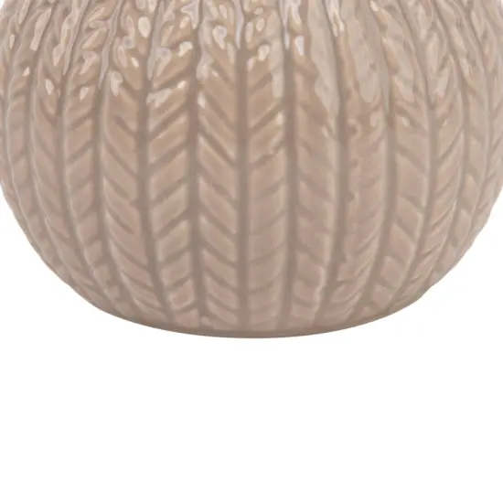 Northlight Cable Knit Ceramic Christmas Candle Holder - 3.25" - Beige {7}
