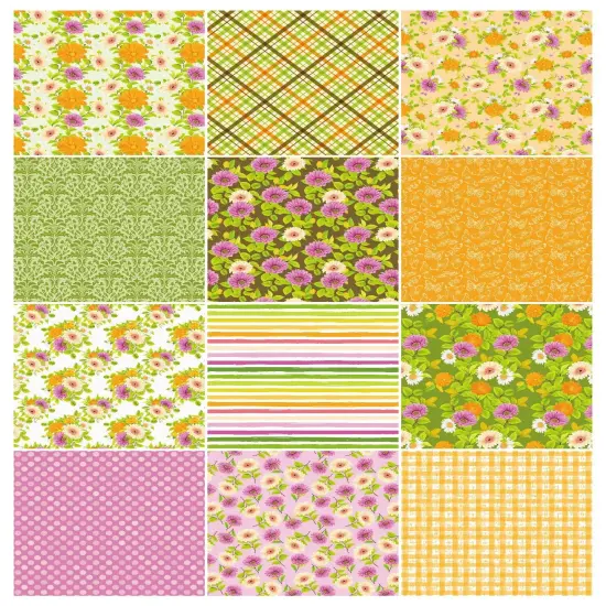 Spring Scrapbook Paper Pack. 12 Sheets of 15.2x15.2cm Heavyweight Paper Pad F07M2-3 AC230901-06 {2}