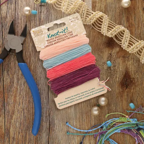 The Beadsmith Brazillian Waxed Cord Mix Youthful Expressions {2}