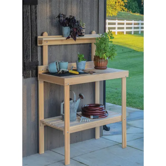 Classic Cypress Garden Table {3}