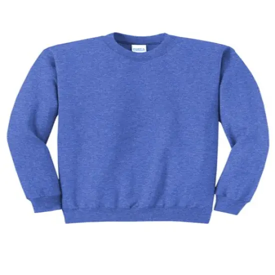 Port & Company&reg; Core Fleece Crewneck Sweatshirt Heather Royal&nbsp;&nbsp; {1}