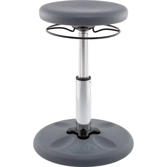 Kids Adjustable Standard Wobble Chair 14-19", Grey {1}