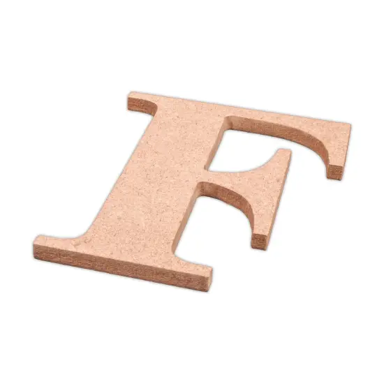 Little Birdie MDF Alphabets Upper Case 4" 1/Pkg-F {3}