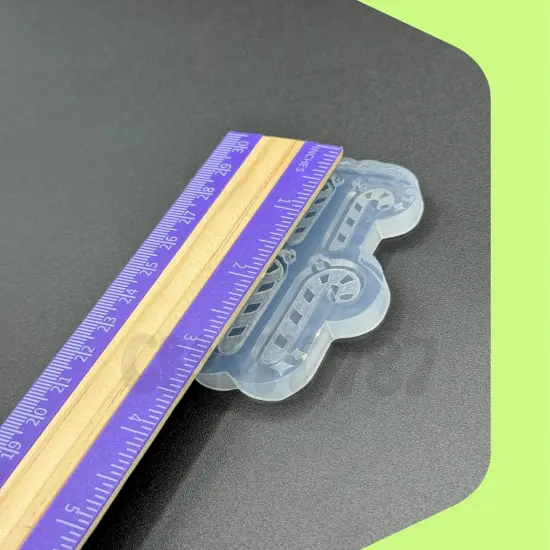 Candy Cane Dangle Earring Silicone Mold (small version) (C15) {4}