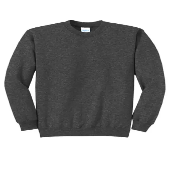 Port & Company&reg; Core Fleece Crewneck Sweatshirt Dark Heather Grey {1}