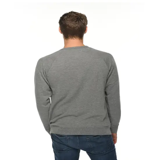 Lane Seven&reg; Unisex French Terry Crewneck Sweatshirt HEATHER GRAPHITE {2}