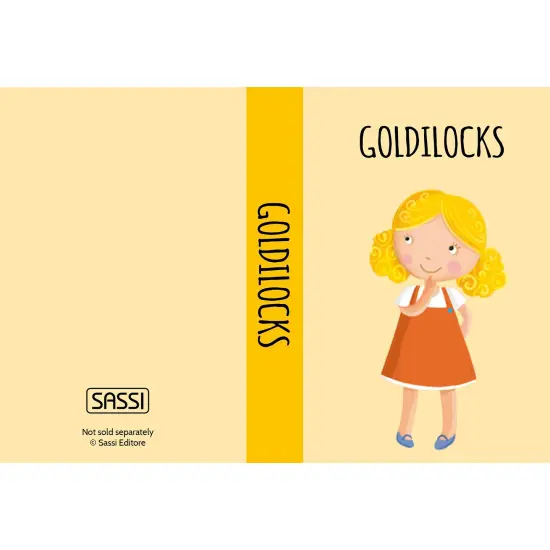 Sassi: My First Library - Fairy Tales - 8 Cardboard Mini-Book Set, Learn By Reading & Playing, Illustrated Story Books, Portable Box, Kid-Toddlers 2+ {4}