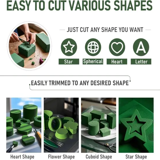 5.5" x 3.1" x 1.7" Flower Foam for Flower Arrangements Supplies {3}