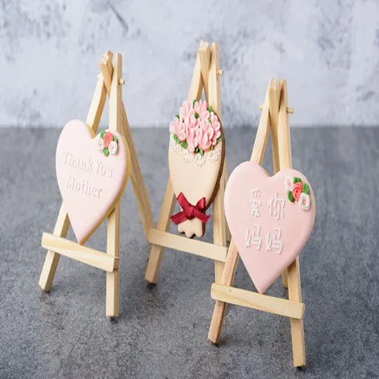 Mothers Day Set of 2pcHeart and Flower Bouquet only {1}