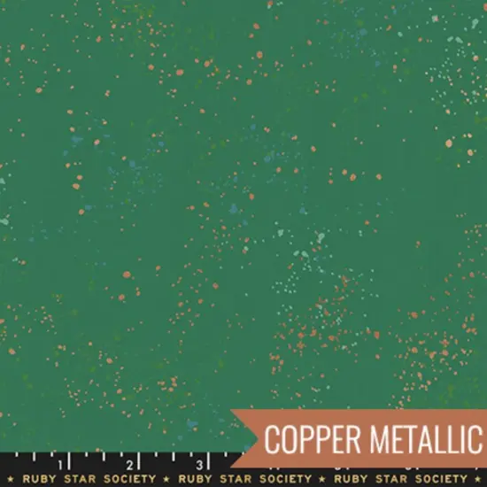 Speckled in Metallic Emerald Green (rs5027 74m) | Speckled | Rashida Coleman Hale | Ruby Star Society {1}