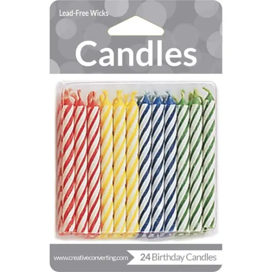 288 pc Bulk Assorted Primary Color Candles {1}
