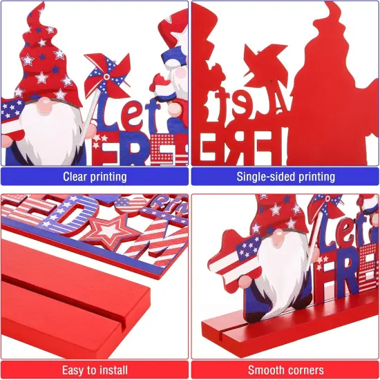 4 Pieces Patriotic Table Decoration {4}